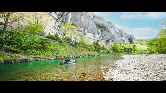 Still from the Buffalo River kayak trip video